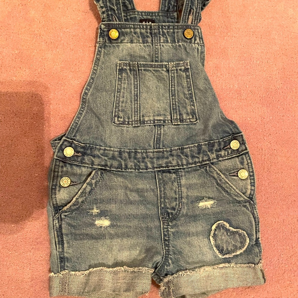 Gap Kids short overalls size 4